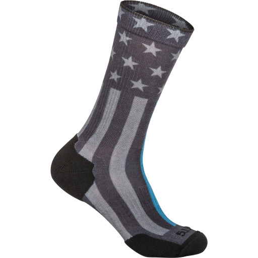 5.11 Tactical Men's Sock & Awe Thin Blue Line Crew Shirt