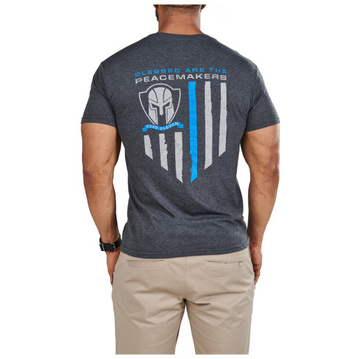 5.11 Tactical Men's Peacemakers Tee (Charcoal Heather)