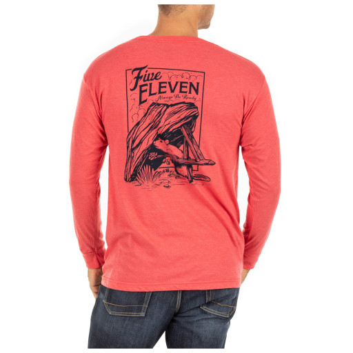 5.11 Tactical Men's Deadfall Long Sleeve Tee (Red Heather)