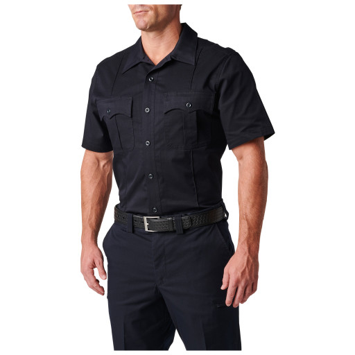 5.11 Tactical Men's Mens Stryke Class A PDU Twill Short Sleeve Shirt (Midnight Navy)