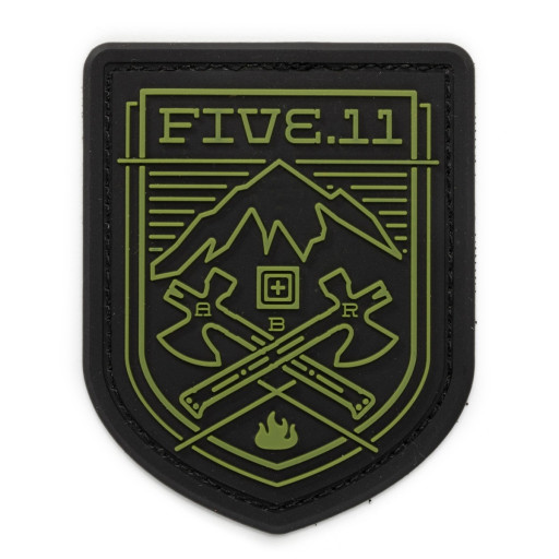 5.11 Tactical Cross Axe Mountain Patch (Black)