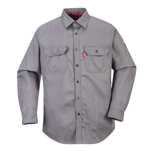 Gray Long Sleeve Fire Retardant 88/12 Shirt