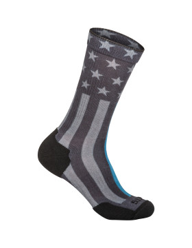 5.11 Tactical Men's Sock & Awe Thin Blue Line Crew Shirt