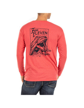 5.11 Tactical Men's Deadfall Long Sleeve Tee (Red Heather)