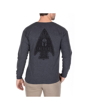 5.11 Tactical Men's Spartan Arrowhead Long Sleeve Tee (Charcoal Heather)