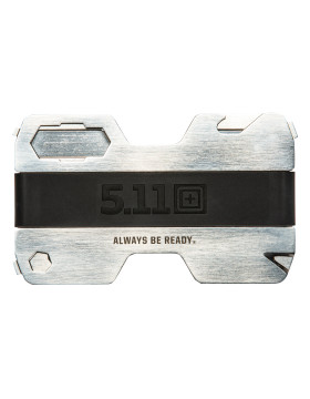 5.11 Tactical Steel Jacket Multitool Wallet (Tumbled Steel)