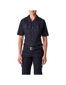 5.11 Tactical Women's Womens NYPD Stryke Ripstop Short Sleeve Shirt (NYPD Navy)