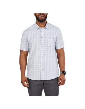 5.11 Tactical Men's Aiden Short Sleeve Plaid Shirt (White Plaid)