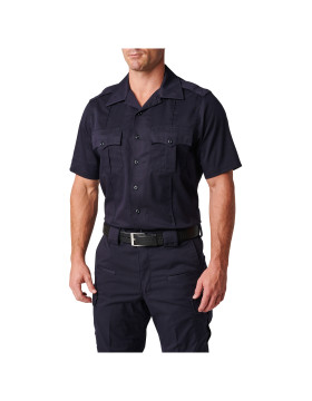 5.11 Tactical Men's NYPD Stryke Twill Short Sleeve Shirt (NYPD Navy)