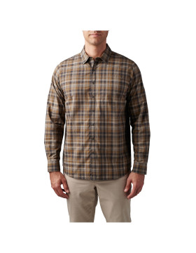 5.11 Tactical Men's Igor Plaid Long Sleeve Shirt (Volcanic Plaid)