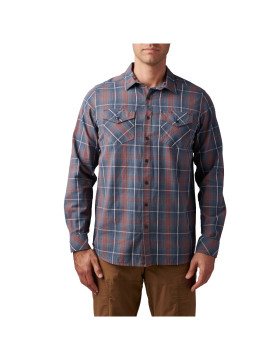 5.11 Tactical Men's Gunner Plaid Long Sleeve Shirt (Turbulence Plaid)