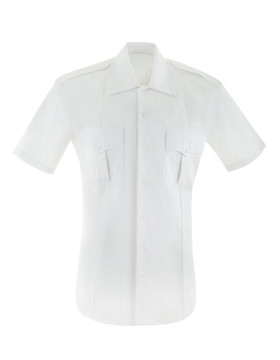 5.11 NYPD Men's Short Sleeve P/R White Shirt