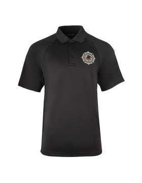 Men's 100% Polyester Charcoal Class B Utility Polo - Short Sleeve
