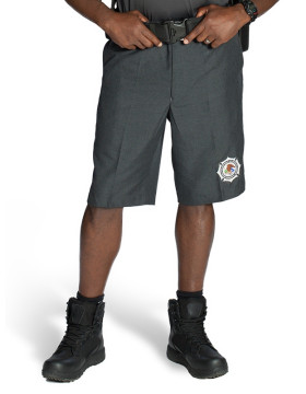 MEN'S BOP PLAIN FRONT CHARCOAL RECREATION SHORTS