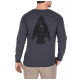 5.11 Tactical Men's Spartan Arrowhead Long Sleeve Tee (Charcoal Heather)