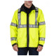 Reversible High-Visibility Rain Coat