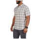 5.11 Tactical Men's Wyatt Short Sleeve Plaid Shirt (White Plaid)