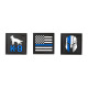 5.11 Tactical THIN BLUE 1X1 3PK PATCH