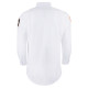 Men's White Poly/Rayon Long Sleeve Class A Dress Shirt