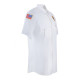 Men's White Poly/Rayon Short Sleeve Class A Dress Shirt