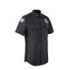 Men's Charcoal Poly/Rayon Short Sleeve Class B Utility Shirt
